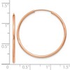Black Bow Jewelry 1.5mm x 32mm 14k Rose Gold Polished Endless Tube Hoop Earrings - 4 of 4