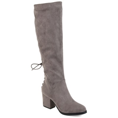 Journee Collection Womens Leeda Block Heel Knee High Boots