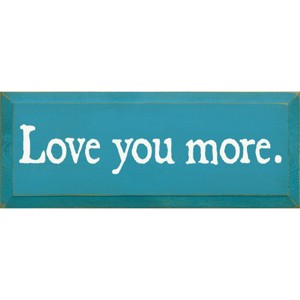 Slickblue Love You More Wooden Sign – Rustic Couple’s Wall Decor for Home, Wedding or Anniversary – 7x18, Color Options - 1 of 3