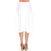 Women's Flared Midi Skirt with pockets - White Mark - 3 of 3