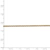 Black Bow Jewelry 1.65mm 14k Yellow Gold Diamond Cut Solid Cable Chain Anklet, 9 Inch - 4 of 4