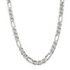 Black Bow Jewelry Mens 8.75mm Sterling Silver Solid Figaro Anchor Chain Necklace - 3 of 4