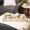 Northlight Set of 3 Vintage-Style Butterfly Wooden Rectangular Serving Trays 19" - Purple/White - 2 of 4