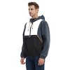 Rokka&Rolla Men's Half Zip Rain Jacket Light Windbreaker - 4 of 4
