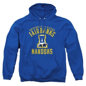 University of Alaska Fairbanks Official Nanooks Logo Adult Pull-Over Hoodie - 1 of 4