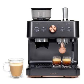 CAFE Bellissimo Semi-Automatic Espresso Machine + Frother Matte Black