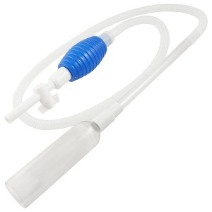Unique Bargains Plastic Aquarium Manual Squeeze Water Changer Pump 73.8" Length White Blue - 1 of 3