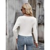 Womens Tie Front Sweater Cardigan Long Sleeve Rib Knit Shrug for Dress Sweaters Crop Tops Womens Soft Cardigan - 2 of 4
