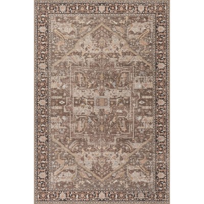 nuLOOM Flora SplashGuard Waterproof Machine Washable Area Rug
