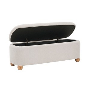 Patricio Storage Bench With Solid Wood Legs | ARTFUL LIVING DESIGN - 1 of 4