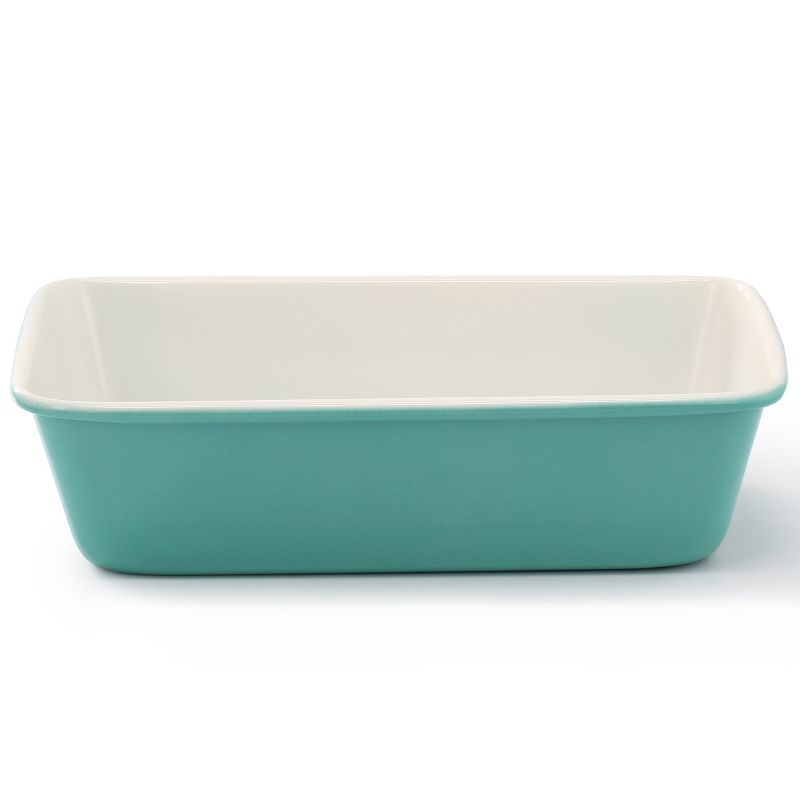Martha Stewart Everyday Color Bake 9x5 Inch Rectangular Carbon Steel Loaf Pan in Teal, 2 of 6