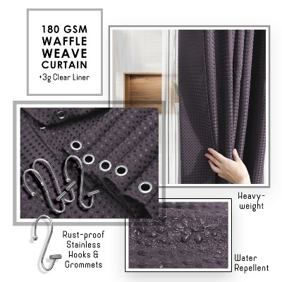 Purple Bamboo-Inspired 20-Piece Bathroom Accessory Set