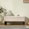 Pinmoco 42" Linen Storage Bench, Tufted Upholstered Entryway Bench with Safety Hinge for Bedroom and Living Room - 2 of 4