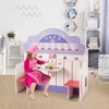 Costway 2 in 1 Kids Play Kitchen & Cafe Restaurant Wooden Pretend Cooking Playset Toy - 4 of 4