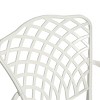 3 Piece Cast Aluminum Patio Bistro Set with Umbrella Hole, Outdoor Metal Table and Chairs for Patio Small Space Chat Sets-The Pop Home - 4 of 4