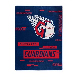 MLB Cleveland Guardians Digitized 60 x 80 Raschel Throw Blanket - 1 of 4