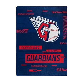 MLB Cleveland Guardians Digitized 60 x 80 Raschel Throw Blanket