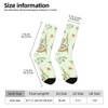 Cute Palm Tree Leaves Women Printed Crew Socks Funny Funky Socks Soft Polyester Novelty Gifts for Artists Men - 2 of 4