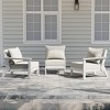 WestinTrends Avalon Outdoor Patio HDPE Loveseat Sofa with Patio Cushions - 2 of 4