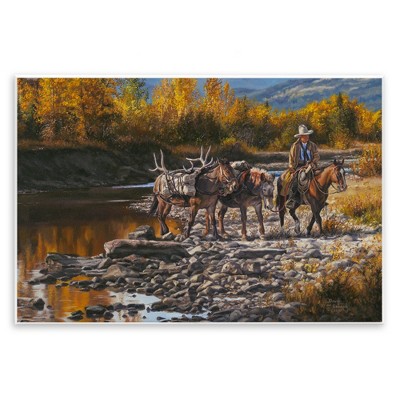 Stupell Industries Down From High Country Cowboy Wall Plaque Art