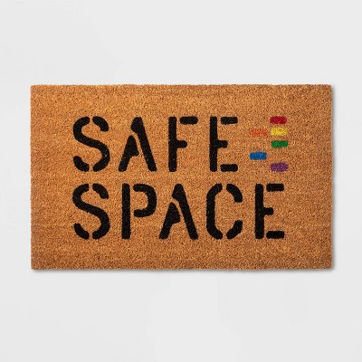18&#34;x30&#34; Safe Space Doormat Rainbow - Pride