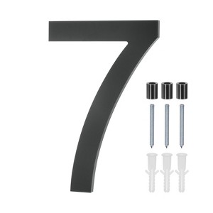 Unique Bargains Durable Acrylic Waterproof 3D Floating Appearance House Numbers 1 Pc - 1 of 4
