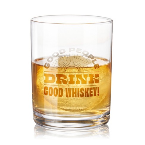 Viski Whiskey Glass, Whiskey Tasting Glass, Double Walled Snifter,  Specialty Bourbon Tumbler, Clear Glass, Dishwasher Safe, 7 Oz, Set Of 1 :  Target