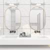 FONTOI Oval Mirrors, Metal Framed Mirror, Dressing Mirror for Bathroom Living Room Bedroom, Gold, 20"*1.1"*28" - 2 of 4