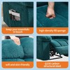 GustoWave Overstuffed Manual Recliner Chair,  Breathable Fabric Reclining Chair with Side Pockets, Steel Frame, Lazy Boy Recliner Single Sofa - 4 of 4