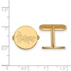 Black Bow Jewelry 14k Yellow Gold Nebraska Cornhuskers NCAA Cuff Links - 2 of 3
