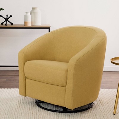 Madison 32'' Performance Dijon Eco-Twill Mid-Century Swivel Glider
