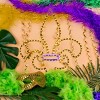 Novelty Lights 24" Purple and Yellow Fleur-De-Lis Mardi Gras LED Rope Light Motif - 3 of 4