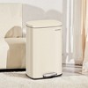 13 Gal (50 L) Trash Can, Stainless Steel Kitchen Garbage Can, Soft Close, Step-On Pedal, Removable Inner Bucket - 3 of 3