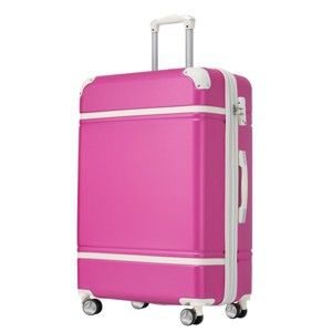 24 Inch Hard Shell Luggage Vintage Suitcase,Checked Luggage Expandable Lightweight Spinner Suitcase With TSA Lock-Cuddlewood - 1 of 4