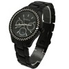 Olivia Pratt Rhinestone Bezel 3-Dial Metal Watch - 2 of 4