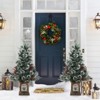 Pre-Lit 3Ft Snow Flocked Artificial Christmas Tree w/ 78 White LED Lights & Lighting Elk Base, 8 Modes Tabletop Mini Tree for Home Decor, 2 Pack - 3 of 4