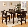 5pc Pattinson Simple Counter Dining Table Set Espresso - HOMES: Inside + Out - image 2 of 4