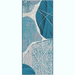 Unique Loom  Outdoor Modern Seaglass Area Rug - 1 of 4