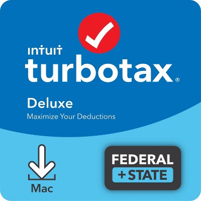 TurboTax Deluxe 2021 Federal and State Tax Software - Download