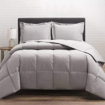 Cotton Twill Down Comforter - Allied Home