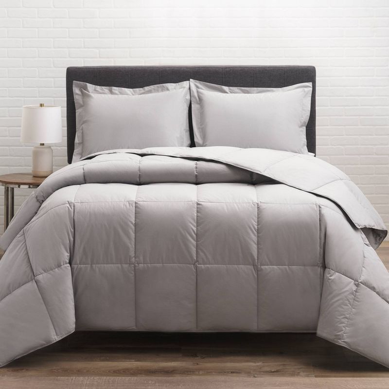 Cotton Twill Down Comforter - Allied Home, 1 of 5