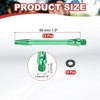 Unique Bargains 2BA Thread Aluminum Dart Shafts with Rubber Rings for Steel Tip 12 Pcs - 2 of 4