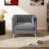 32 in. Wide Mid-Century Channel Tufted Velvet Accent Sofa Chair - Morden Fort - 2 of 4