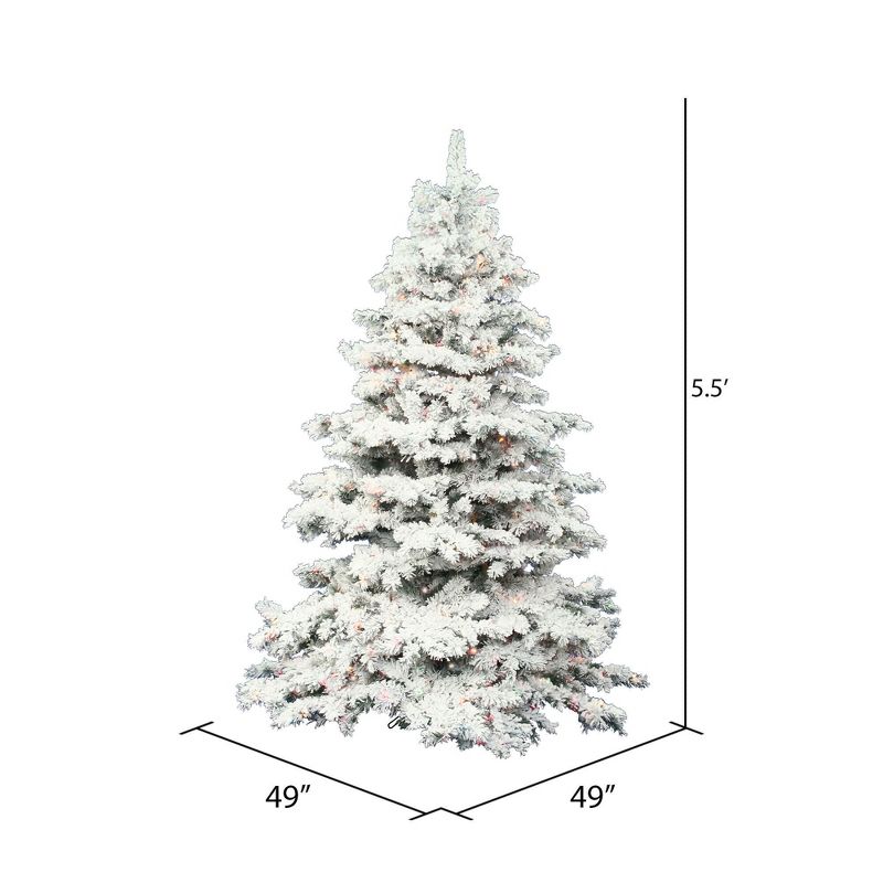 Vickerman Flocked Alaskan Artificial Christmas Tree, 3 of 6