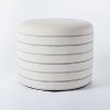 Lynwood Upholstered Round Cube Ottoman - Threshold™ designed with Studio McGee - 2 of 4