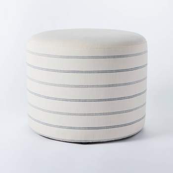 Lynwood Upholstered Round Cube Ottoman - Threshold™ designed with Studio McGee