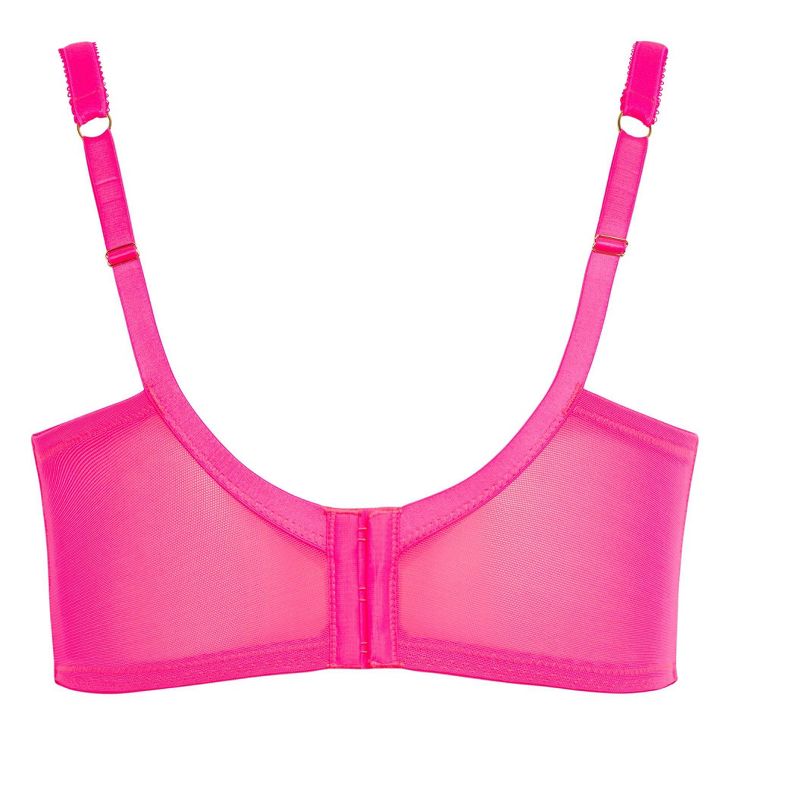 Women's Plus Size Lara Underwire Bra - hot pink | CITY CHIC, 4 of 5