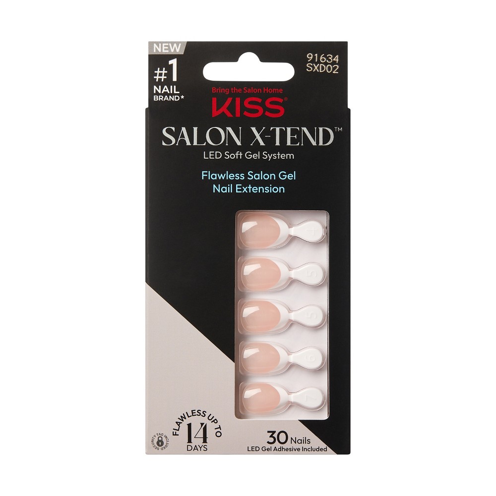 Photos - Manicure Cosmetics KISS Products Salon X-tend Fake Nails - Nonsense - 34ct