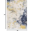 Abstract Runner Rug - Washable soft carpet with non-slip backing, foldable & stain-resistant for hallways & living rooms - 2 of 4