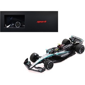 Mercedes-AMG F1 W15 E Performance #44 "Petronas" F1 "Bahrain GP" (2024) with Acrylic Display Case 1/18 Model Car by Spark - 1 of 4
